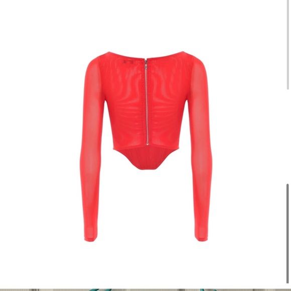 MIAOU Maude corset in red size small - Picture 2 of 3